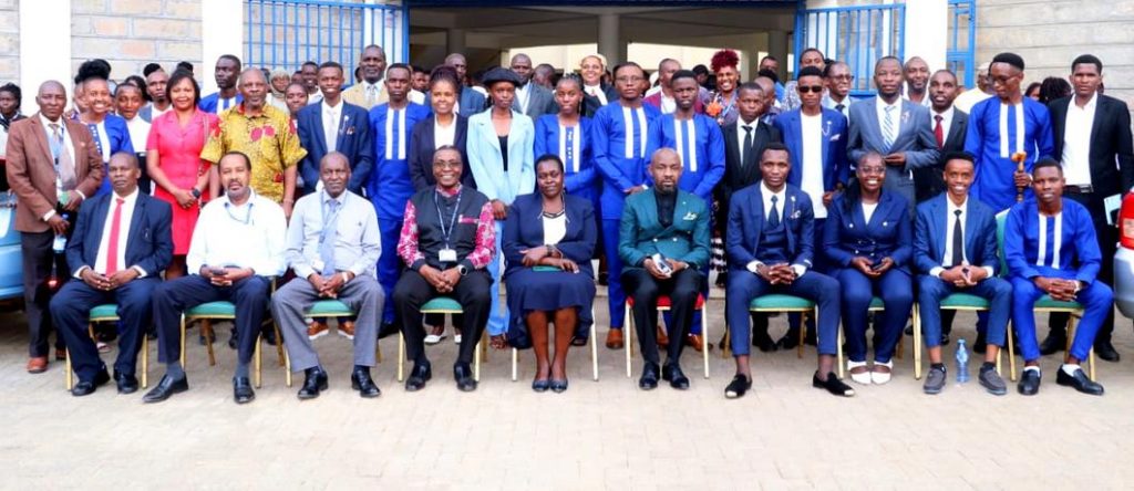 newly elected Student Association of Machakos University (SAMU) leaders 