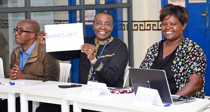 (From left) Machakos University Eng. Dr. Charles Mwaniki, Prof. Mugendi MR’ithaa, UNESCO Chair and Ms. Ann Merryl Nthenya