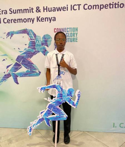  Salem Lumumba, 
Machakos University 3rd year, Bsc Student and the Huawei  ICT COMPETITION 2026, Grand Prize Winner