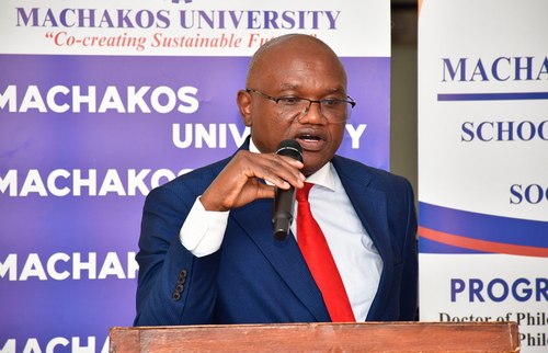 Dr. Joel Ongoto giving his keynote address
