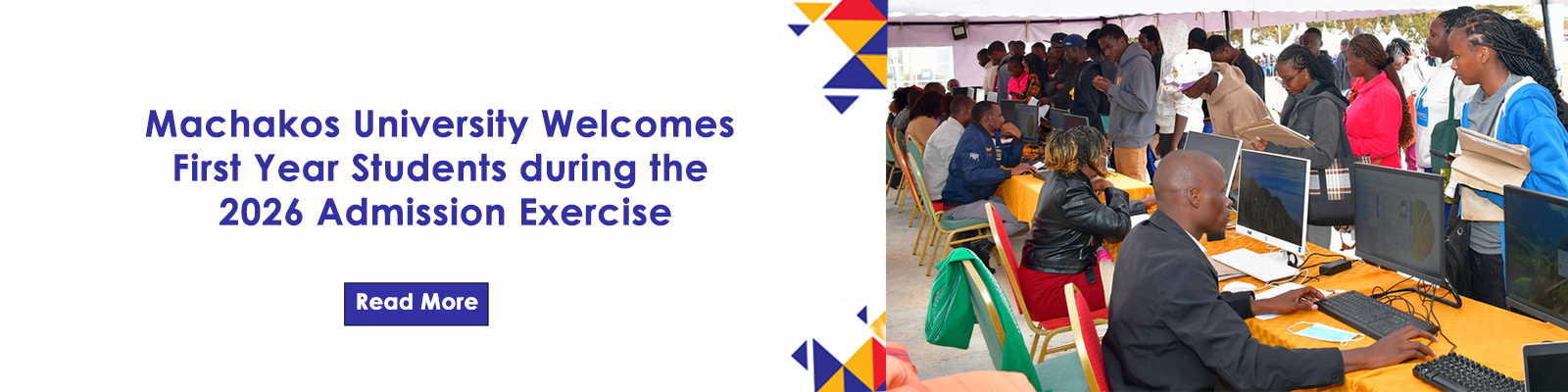 Machakos University Welcomes First Year Students during the 2026 Admission Exercise